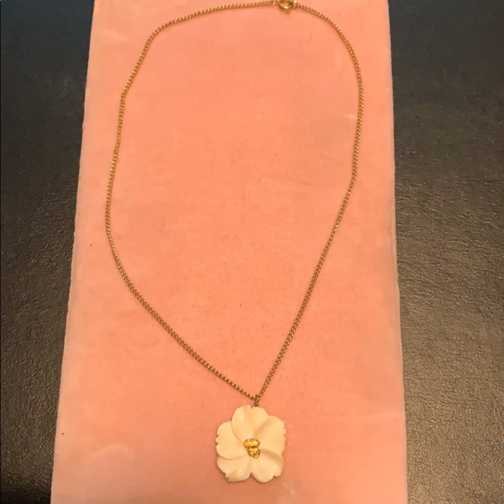 Vintage ivory and gold nugget necklace